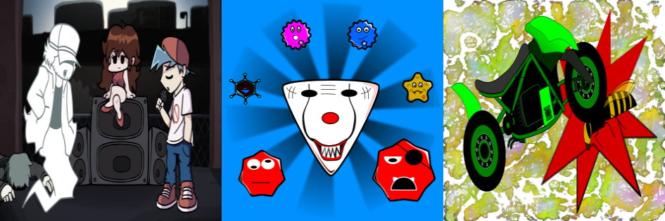 Kill Bacteria - Smash Virus (Beat Coronavirus): Free Easy Touch Game banner image: first motorcycle, all viruses and second motorcycle