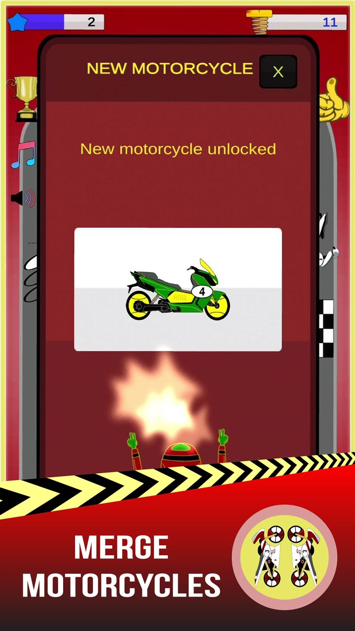 Merge Motorcycles - Smash Insects screenshot image merge mmotorcycles